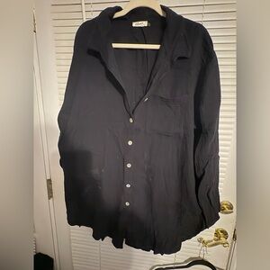 Elegant Black Button Down Shirt for Women